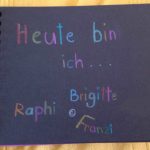 Das Titelbild eines selbstgemachten Kinderbuches