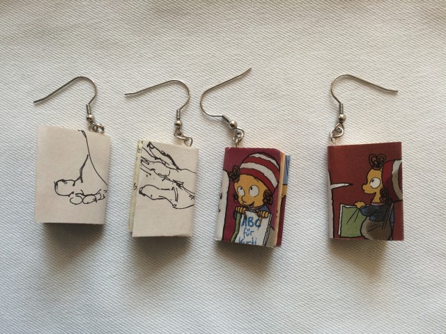 DiY - Bücherohrringe basteln