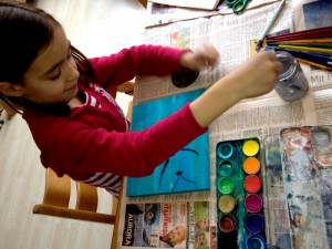 Weil alle kleinen Kinder noch gerne malen und große KünstlerInnen sind.