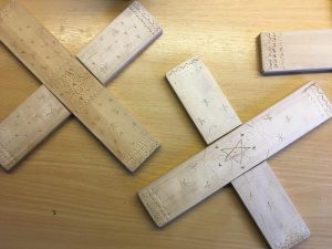 Selbst gemacht - Topfuntersetzter aus Holz