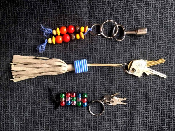 Schlüsselanhägner aus Perlen