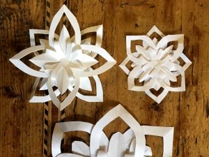 Papier-Sterne falten ist echt schön