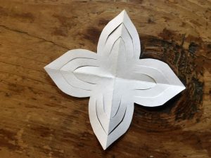 Papier-Sterne falten Halbzeit