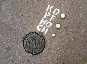 Landart gleich in der Natur gestatlen macht Spaß.