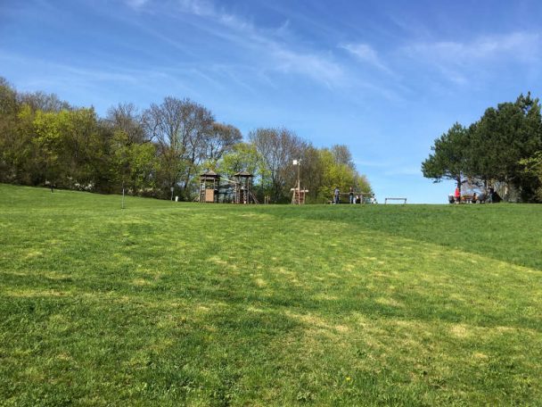 Erster Blick auf den Spielplatz