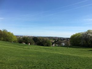 Blick vom Spielplatz Roter Berg West