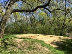 Sandkiste am Spielplatz Roter Berg West